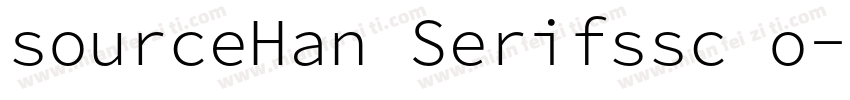 sourceHan Serifssc o字体转换